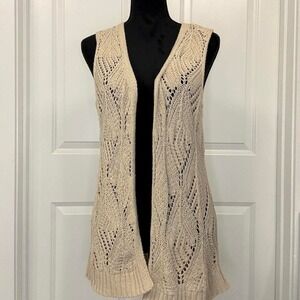 Goldwater Creek Open Knit Cardigan